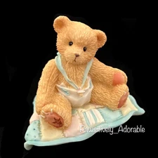 Cherished Teddies #127922 - A GIFT TO BEHOLD - BABY BOY BEAR - MINI ENESCO 1997