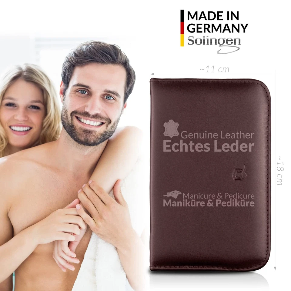 Solingen Mega Maniküre Pediküre Set 12 Teile - Nageletui für Herren und Damen... - Bild 2 von 4