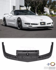 Front Bumper Splitter Fits 97-04 Corvette C5 Matte Black Vented Performance Lip