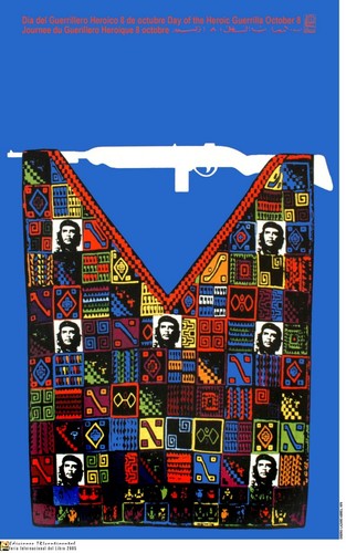 Poster politico.SET di 5.Propaganda della Rivoluzione cubana. Solidarietà Che Guevara. - Foto 2 di 5
