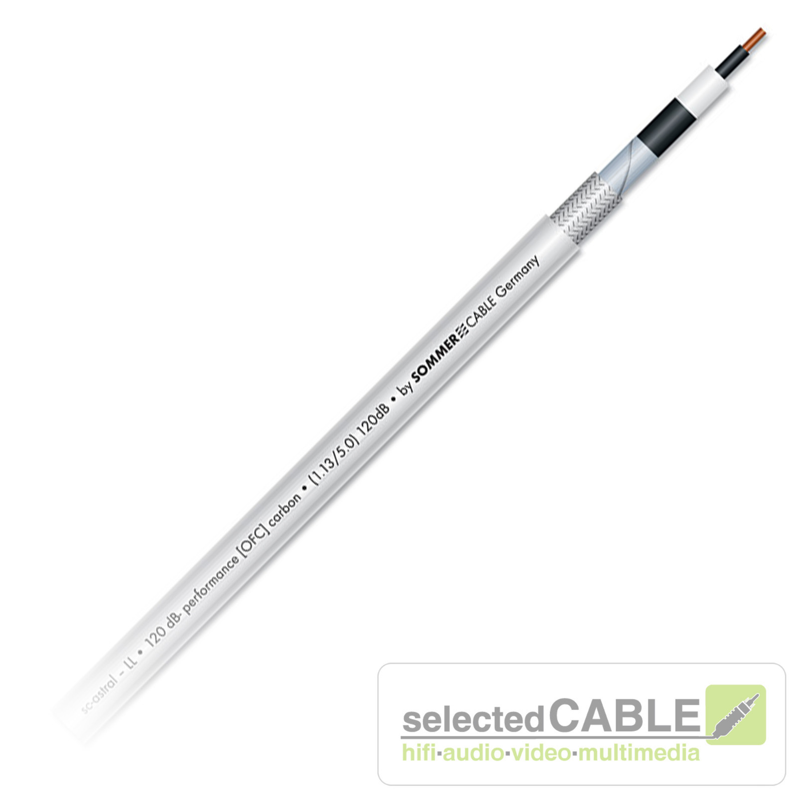 Thumbnail - Sommer Cable Hdtv Sc - Astral Llx 120db 4-fach Geschirmt Dvb-s /-c