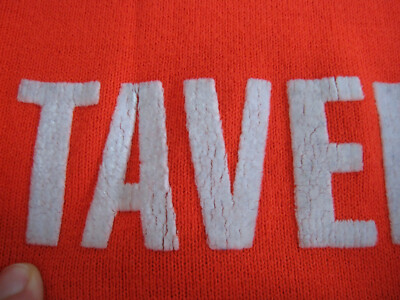 Maillot Cycliste Vintage UVT Taverny - Années 70 - Acrylique Rouge - Taille L - Homme