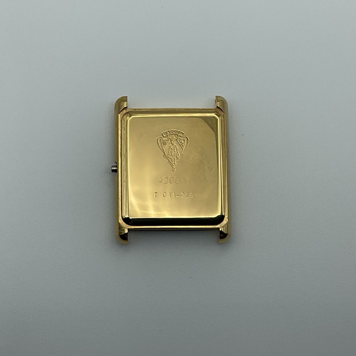 PREOWNED GUCCI 4200M YELLOW GOLD PLATED COMPLETE WATCH CASE | eBay