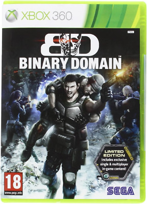 Binary Domain Limited Edition XBOX 360 Videospiel Original UK Version Neuwertig