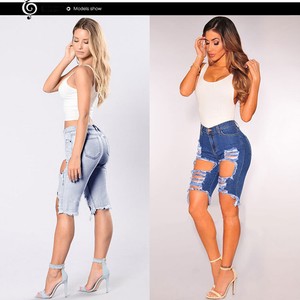High Waist Shiny Sequins Shorts For Women Plus Size 2018