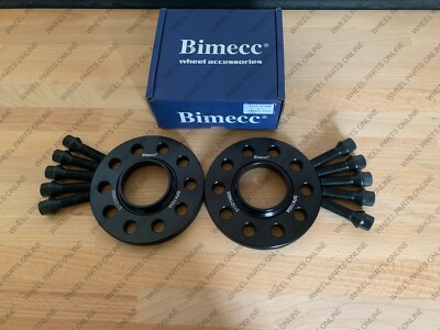 BIMECC ALLOY WHEEL SPACERS + TAPERED BOLTS 15MM 5X100 57.1MM VW GOLF MK4 99-05