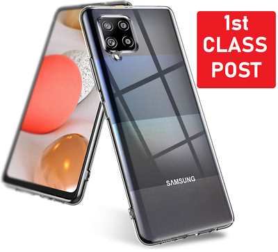 Slim Fit For Samsung Galaxy A12 / M12 Clear Silicone Gel Cover Bumper Case  Skin | eBay