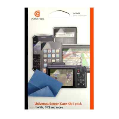 Griffin 5-Pack Universal Screen Protector 4.3''x3.9 for GPS Camera Phone MP3 LCD