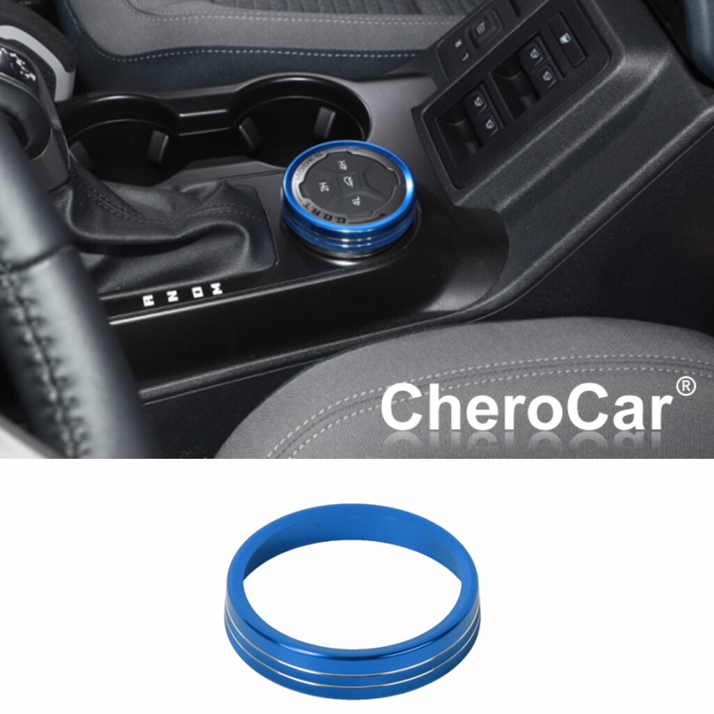 4WD Fourwheel Drive Knob Trim Cover Blue for Ford Bronco 2021