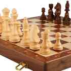 Chess Set Top Grade Wooden Folding Big Traditional Classic Handwork Solid Wood