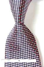 New Classic Checks Plaids Black Pink JACQUARD WOVEN 100% Silk Men's Necktie Tie