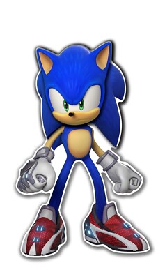 3D Aufkleber Sonic Cartoon und Spielfiguren Deko Wandmöbel Igel