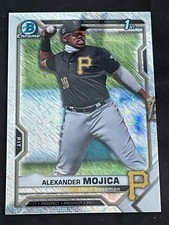 2021 Bowman 1st Chrome ALEXANDER MOJICA Shimmer Parallel, Pittsburgh Pirates