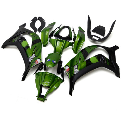 Shark Attack Green Bodywork for Kawasaki Ninja ZX10R 2011 - 2015 ZX-10R Fairings