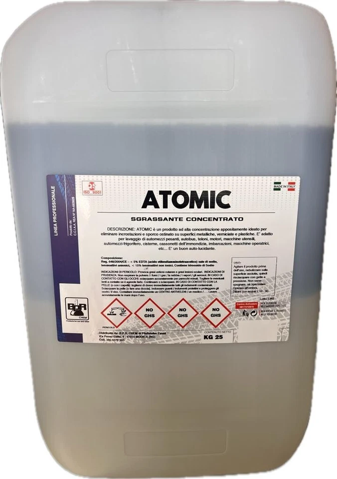 SGRASSANTE BICOMPONENTE CONCENTRATO B.P.R. CHEM ATOMIC 25 KG
