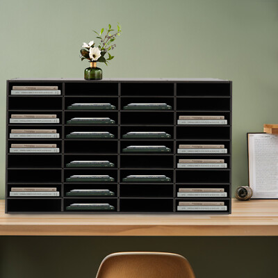 36 Slots Desktop Literature Mail Center Organizer File Sorter Magazines Holder