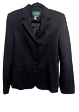 Lauren Ralph Lauren 100 wool 9 sparkly button front NWT 250 Blazer Jacket 10