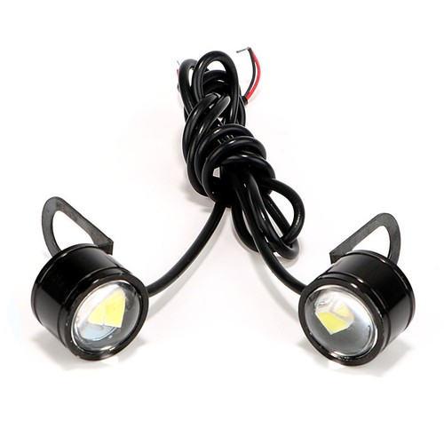 2Pcs 12V Motorcycle Eagle Eye Hawkeye LED Daytime Running Light Rearview Mirror - 第 2/9 張圖片
