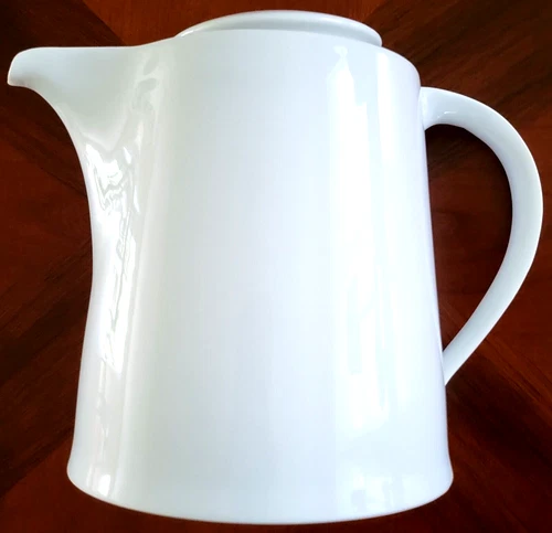 Block Spal Portugal Lisboa White Teapot 1.25 Quart Vintage Modernist