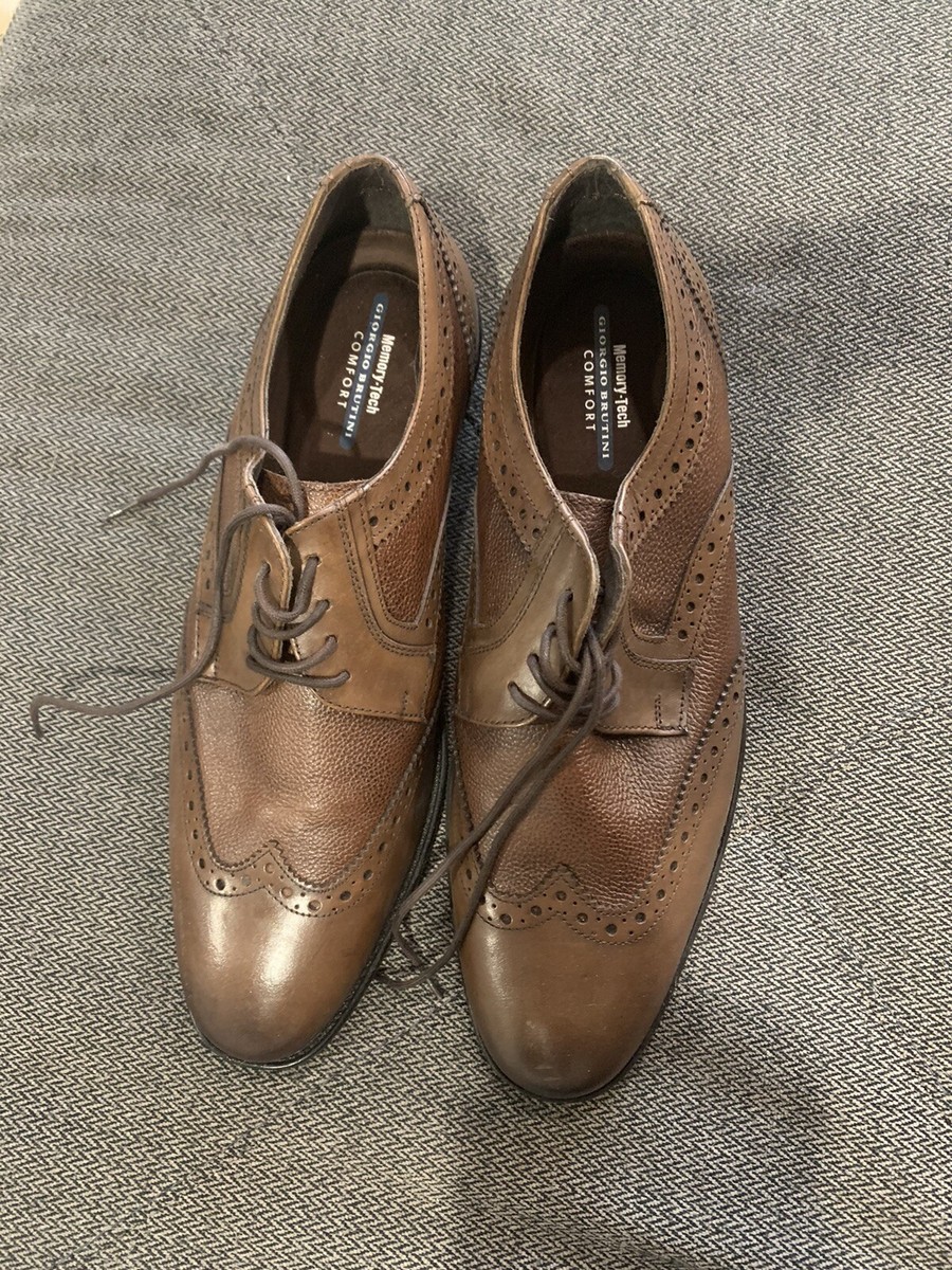 Giorgio Brutini Memory Tech Comfort Mens Burnished Tan Lace  display picture 1