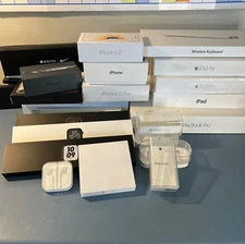 Lot of 20+ Apple EMPTY Boxes - iPhone, iPad, Macbook Pro, Apple Watch Boxes Only