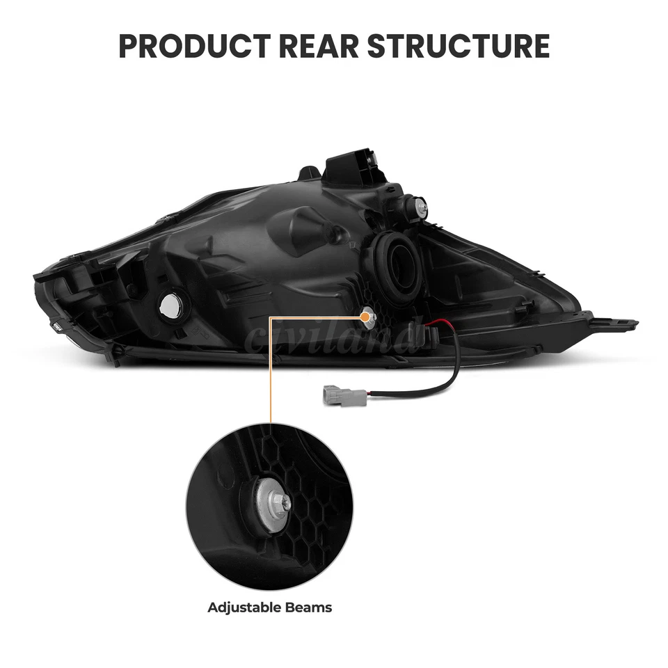 Headlight For 2017 2018 2019 2020 Mitsubishi Mirage G4 Driver Left Side Headlamp Foto 4 de 4