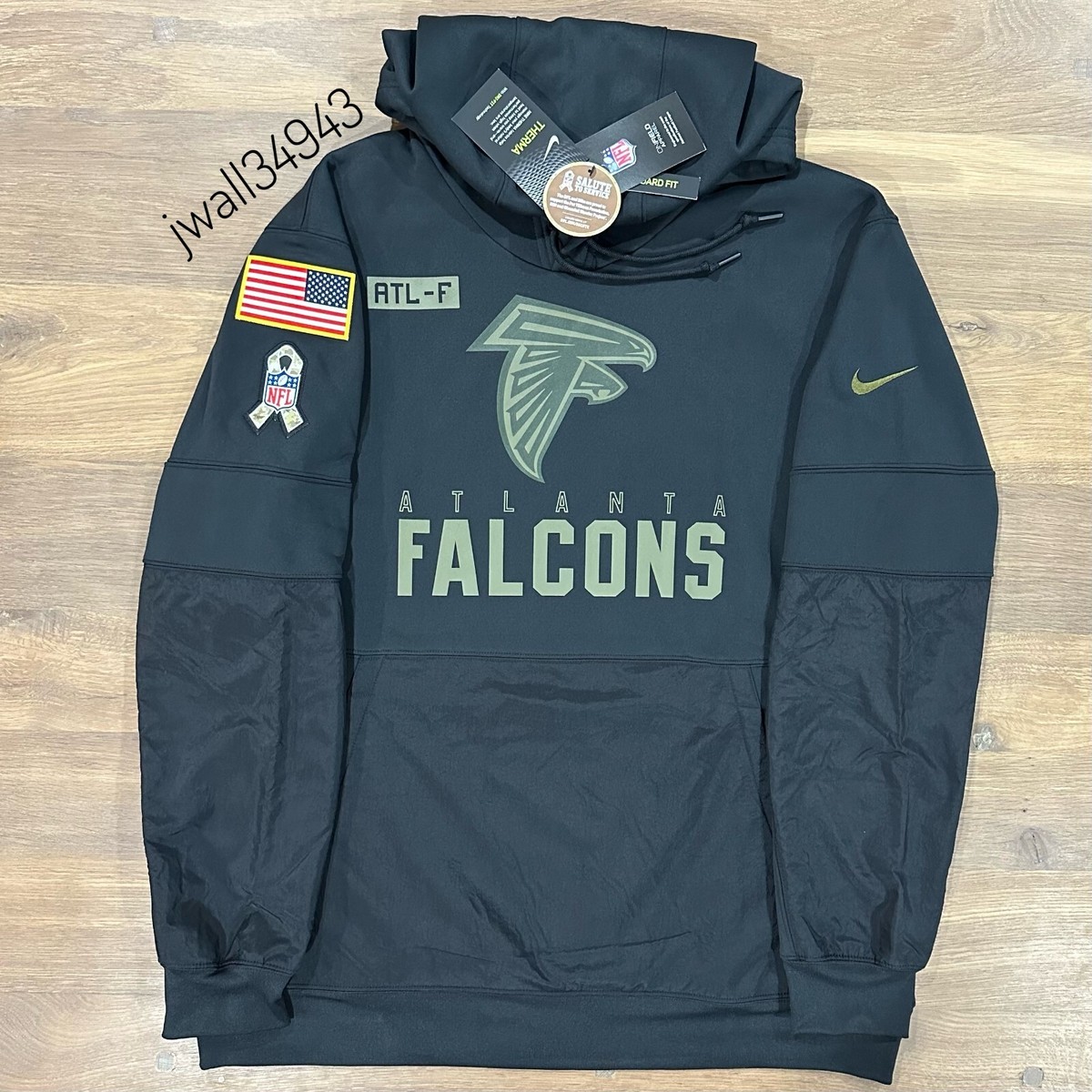 AUTHENTIC Nike Atlanta Falcons 2020 Salute to Service Hoodie Men's