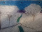 Winter Scene With Trees And Dead Grass