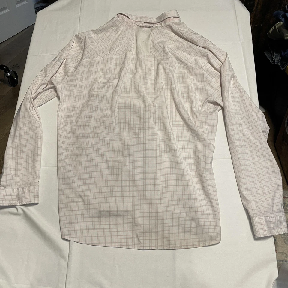 Camisa Under Armour Para Hombres 3XL Rosa A Cuadros HeatGear Ajustada Con Botones Manga Larga Foto 4 de 4