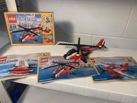 3 LEGO Creator sets:31056 cruiser, 31015 Em express,31057 air blazer,OB, manuals