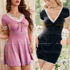 Women Short Sleeve Nightshirt Sleep Shirt Tee Pajama Top Dress T-Shirt Nightgown