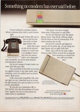 Apple Modem 300 Vintage Print Ad 1984 Computer Tech Advertising