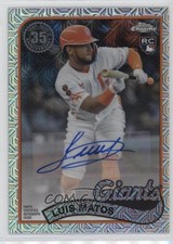 2024 Series 1 1989 Topps Chrome Silver Pack 60/299 Luis Matos #T89C-30 Auto he0
