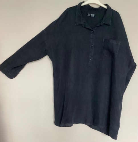 Seasalt oversized Nicky Berry linen tunic shirt size 20