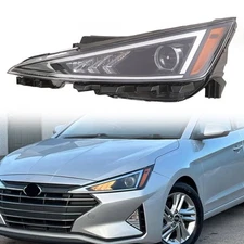 For 2019 2020 Hyundai Elantra Projector Headlight Assembly Driver Left Halogen