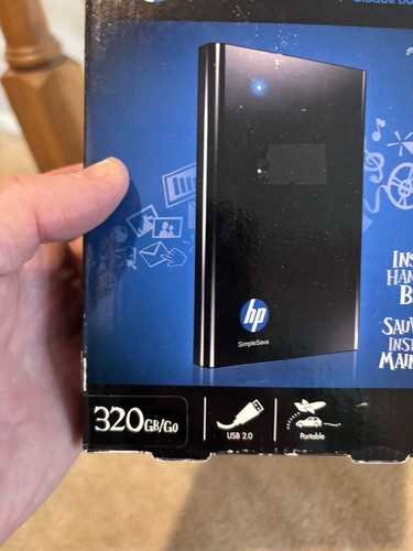 HP SimpleSave 320GB Portable Hard Drive-New SEALED In Box - Photo 4/10