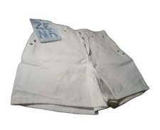 ZENA Denim Shorts Size 10 Missy White 90s / Y2k Vintage New Back Stock W Tags.