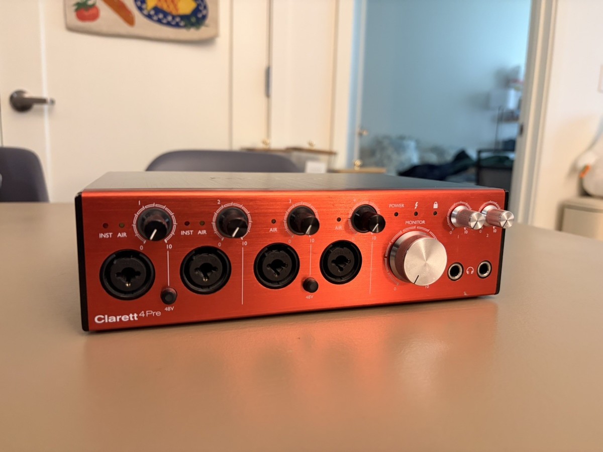 Focusrite Clarett 4Pre 18x8 Thunderbolt Audio Interface | eBay
