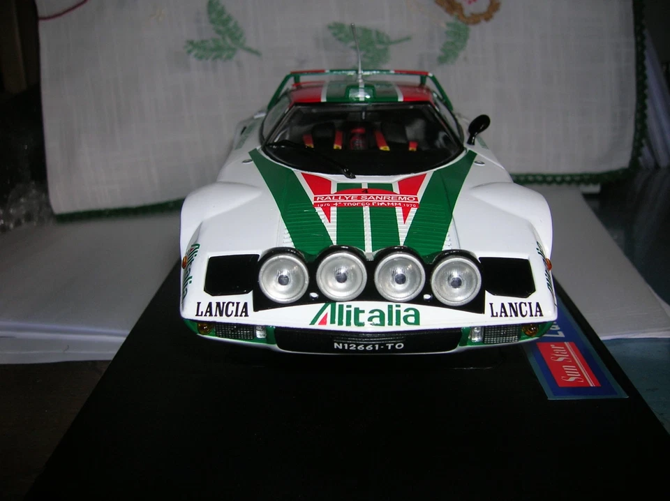 Lancia Stratos winner rally Sanremo '76 Waldegard in scala 1/18 Sunstar Sun Star - Immagine 3 di 4