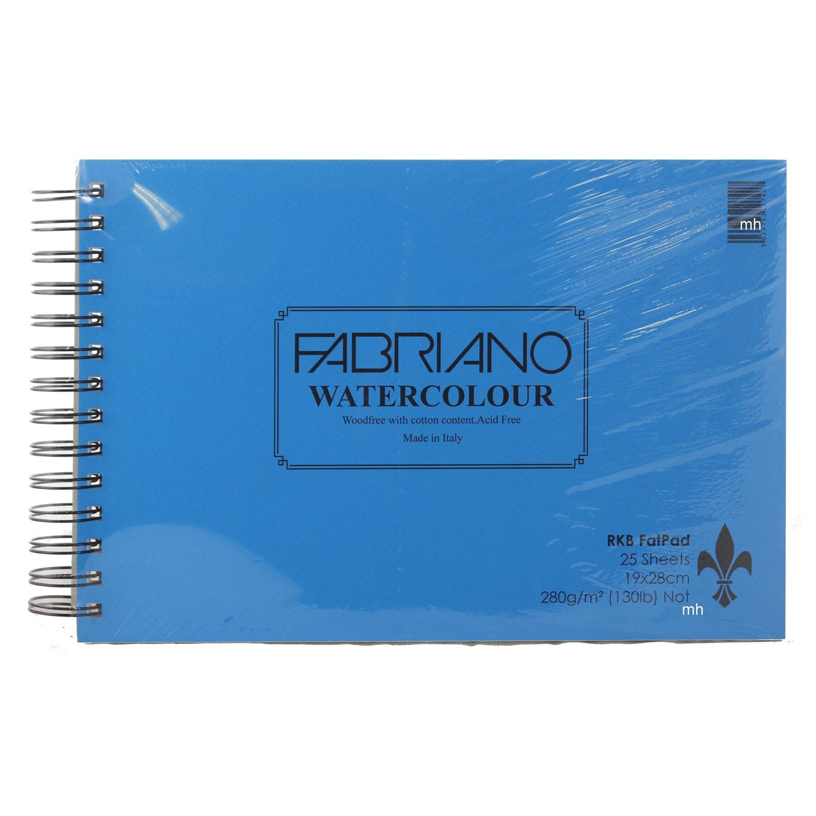 RKB FAT Pad 19 X 28cm Fabriano watercolour paper 280gsm (not) 25 sheets artists