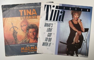 Tina Turner Job Lot 2 x 7  Vinyl Bundle Whats Love Got To Do, We Don't Need Hero