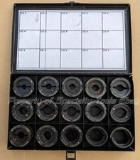 Burndy UDIEKIT crimper crimping 15pc U crimp telecom  12 ton die set