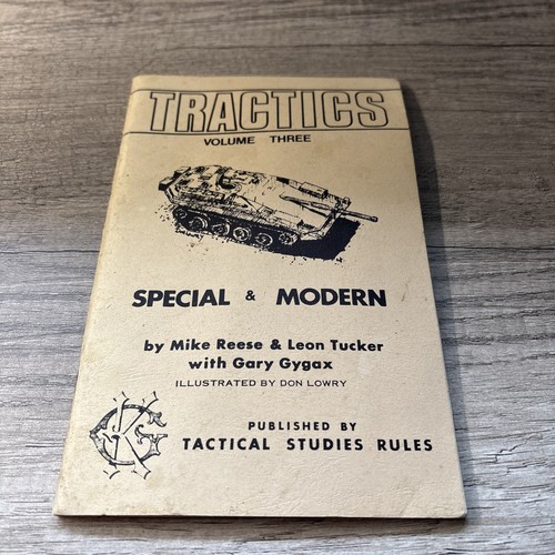 Tractics Volume Three: Special & Modern (1975) TSR – Gary Gygax Wargaming PG6L8