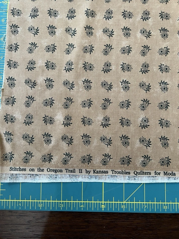 Lot 4 MODA Kansas City Troubles -4 Half Yards Stitches On The Oregon Trail 2 VTG - Image 4 of 4