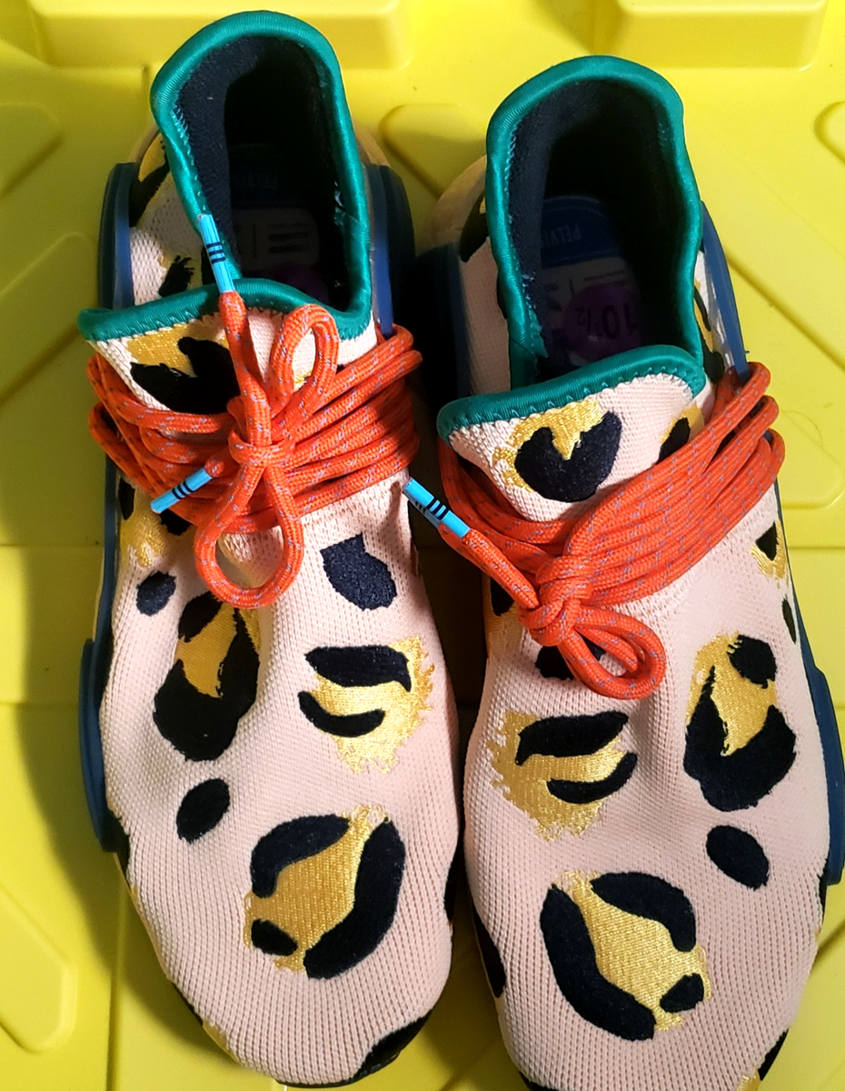 Adidas Pharrell x NMD Human Race Animal Print Pulse Amber  display picture 1
