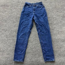 Lee Jeans Womens Size 9L Dark Wash High Waisted Straight Leg Cotton USA Made