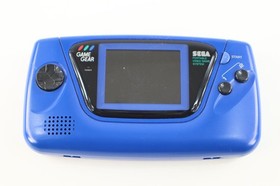 Sega Game Gear Blue Handheld Video Game Console W/ Case MINT SHELL