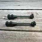 2x LEGO Dk Stone Bar 1x8 w/Brick 1x2 Top- Axle Holder in Small End 6209 #30359b