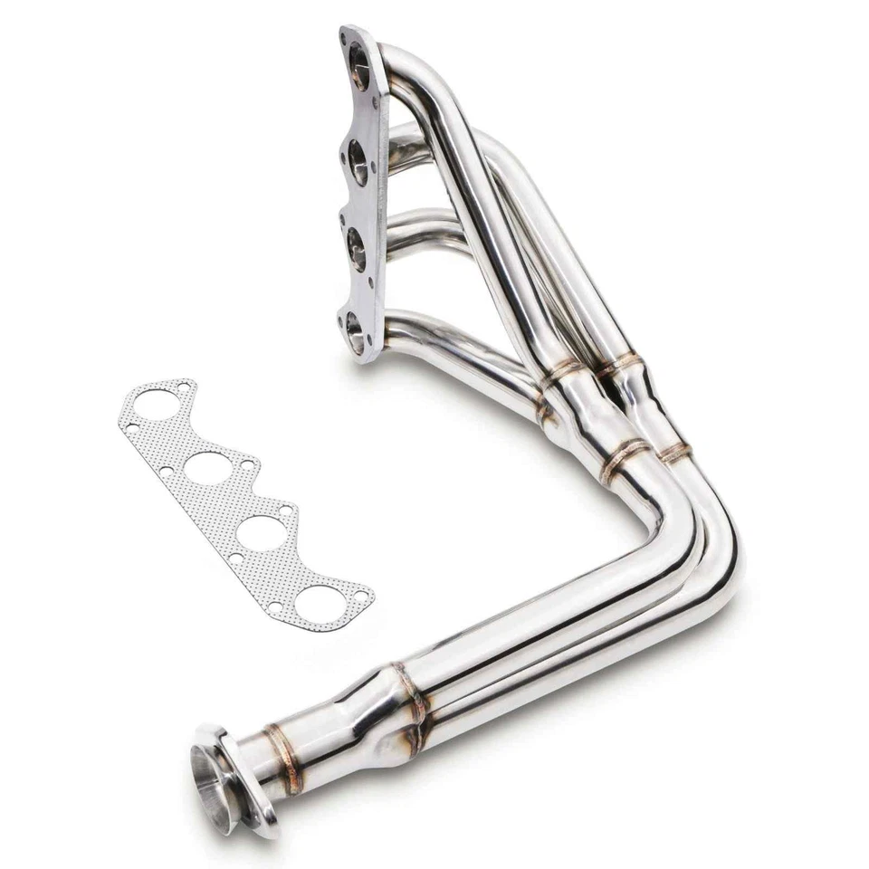 COLLECTEUR D'ÉCHAPPEMENT 4-2-1 ACIER POUR PEUGEOT 106 PHASE 1 1.4 1.6 1992-2004 - Photo 2/4