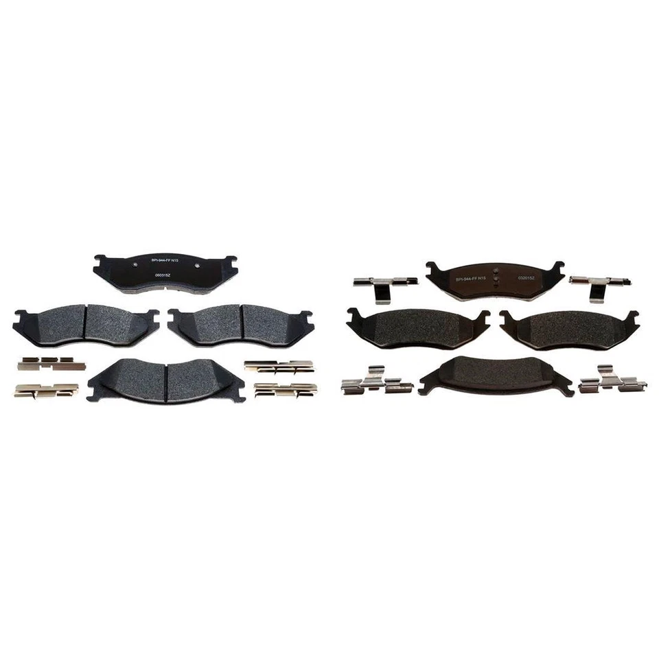 Pastillas de freno metálicas delanteras y traseras R-Line 2006 2005 2004 2003 para Dodge Durango Foto 4 de 4